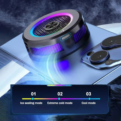 15W Extreme Cooling Phone Cooler with Ice Technology – Semiconductor Magnetic & Clip-On Phone Fan for iPhone, Xiaomi, Vivo & Oppo Devices