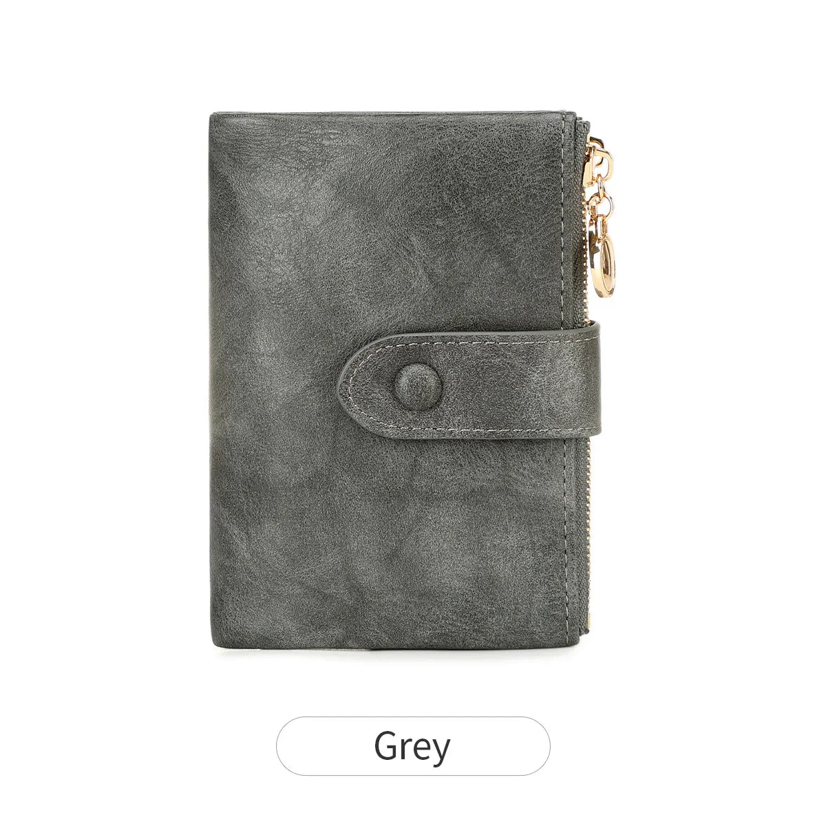 Minimalist Women’s Short Wallet – Large Capacity Triple-Layer Double Zipper Card Holder & Money Bag