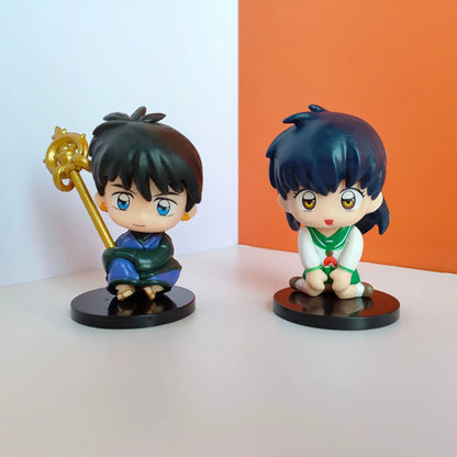 New Inuyasha Anime Figure Set – Higurashi, Kagome, Miroku & Sesshoumaru Q-Version PVC Action Dolls, Toys & Gifts for Kids