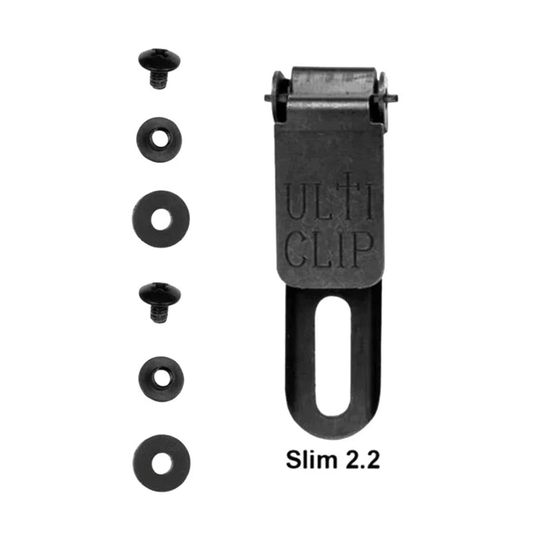 Universal Ulticlip Metal Belt Clips – Kydex Holster & Knife Clips in S and L Sizes