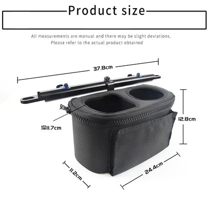 Yamaha NMAX/XMAX/TMAX Motorcycle Handlebar Cup Holder — Water Bottle Cage & Storage Bag for Scooters