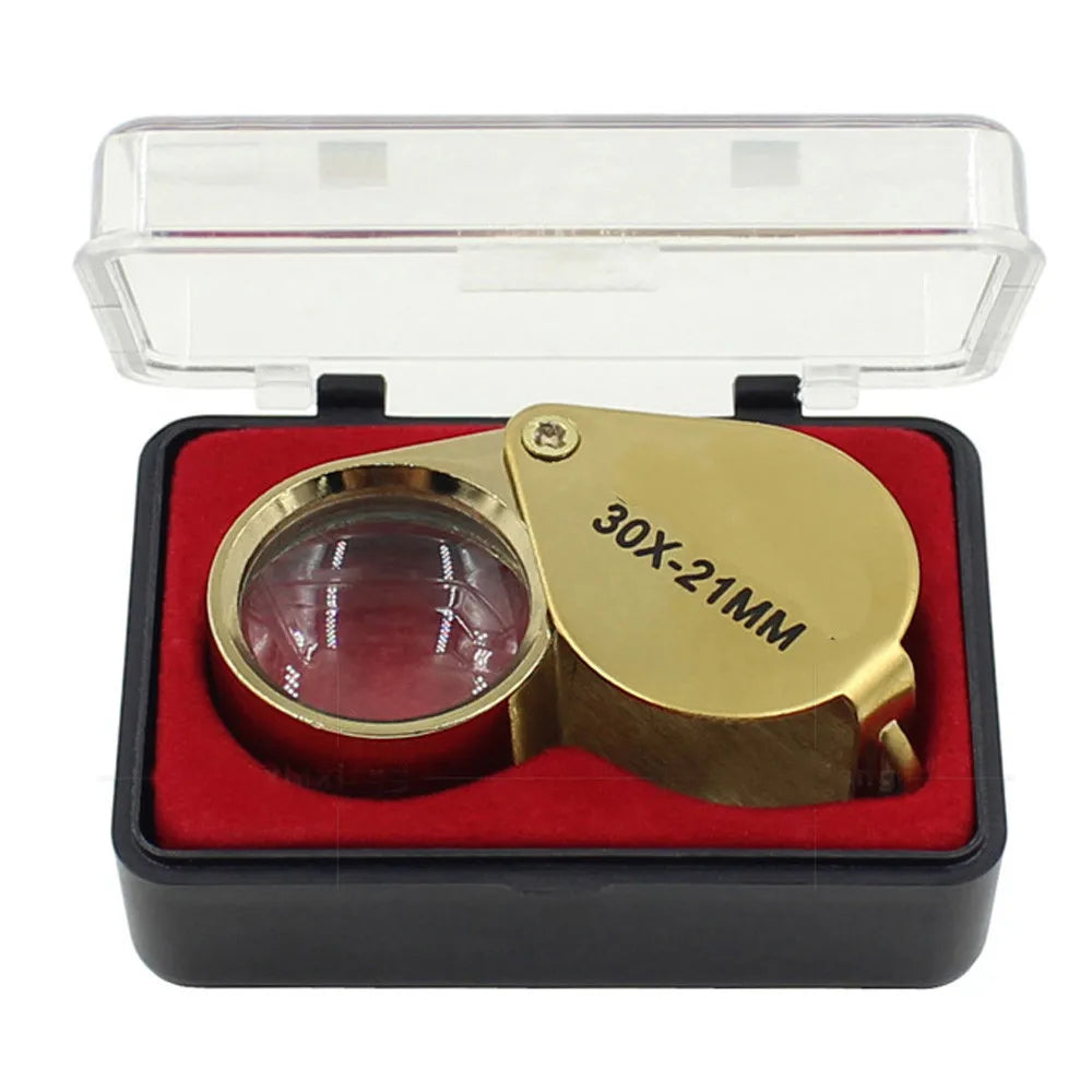 Pocket Jewelry Loupe – Diamond Eye Magnifying Glass for Coins, Gems, Stamps & Watches