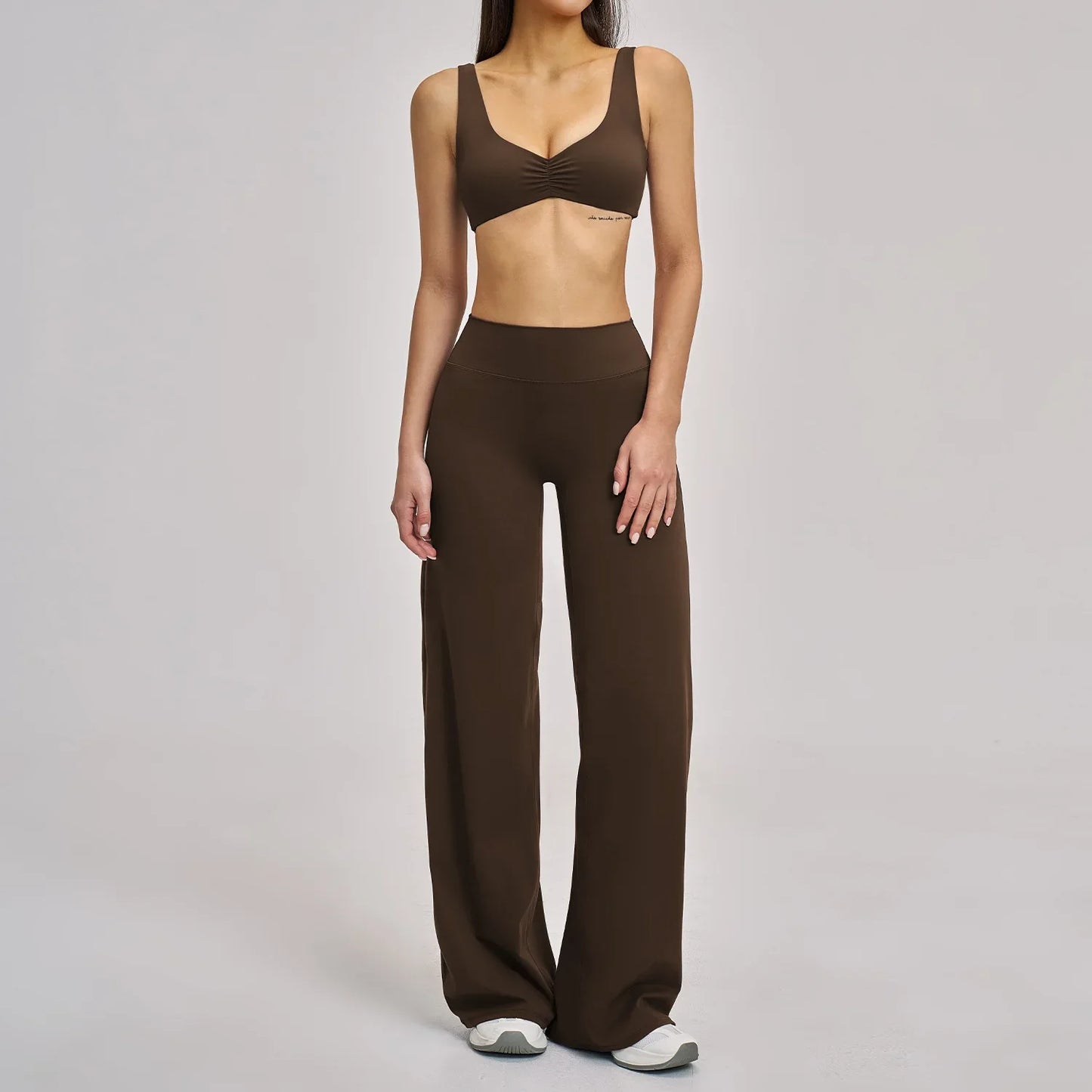 Women’s 2/3PCS Yoga Set – Long Sleeve Sports Bra & High Waist Leggings Gym Workout Tracksuit Fitness Athletic Wear Outfit