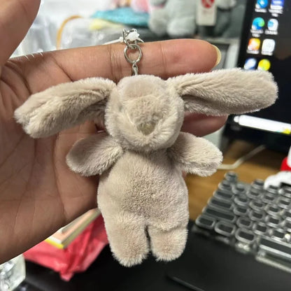 10cm Cute Bunny Plush Keychain – Lovely Rabbit Backpack Charm, Soft Toy Bag Accessory Gift for Girls & Women