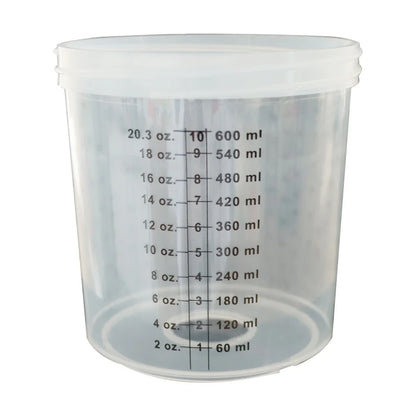 10-Pack Disposable Paint Cups - Spray Gun Paint Mixing Cups for Quick Airbrushing - Available in Various Sizes: 160ML, 350ML, 600ML, 810ML