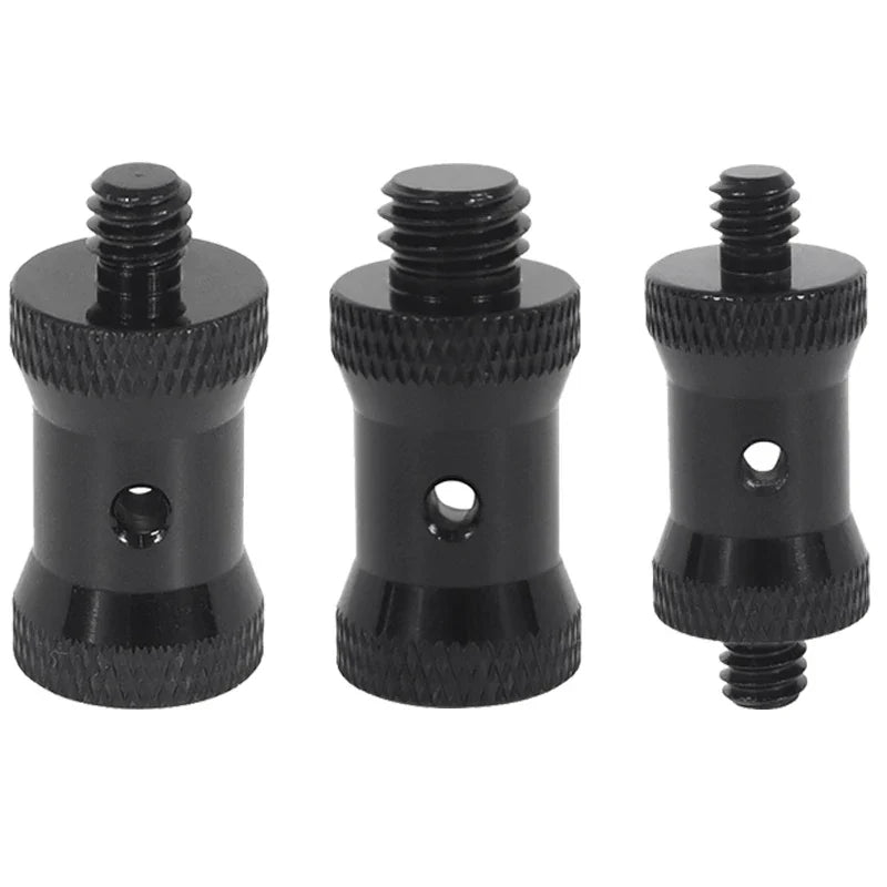 Reinforced Camera Screw Adapter - 1/4 to 3/8 Inch Male Female Thread Converter for Tripod Monopod Ball Head Light Bike Mount