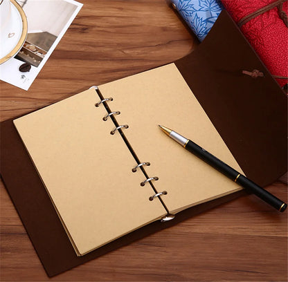 45 Sheets A5 A6 A7 Loose Leaf Notebook Refill – Spiral Binder Pages, Lined, Blank & Grid Craft Paper Stationery