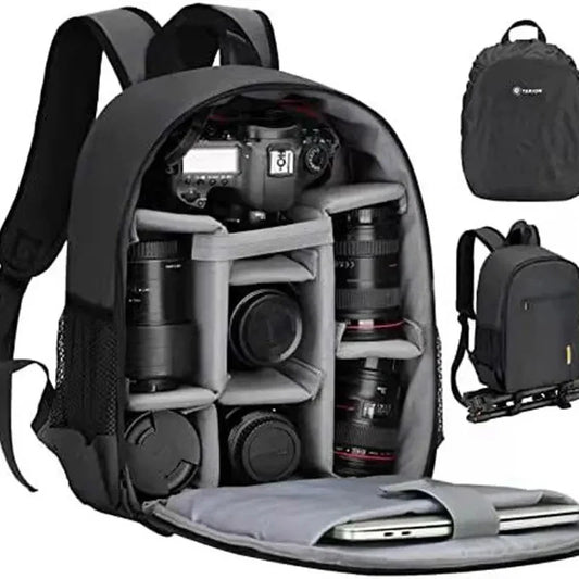 Multi-Functional Camera Bag - Lightweight, Waterproof Backpack for Nikon and Canon, Digital Lens, Outdoor Photography, Large Capacity