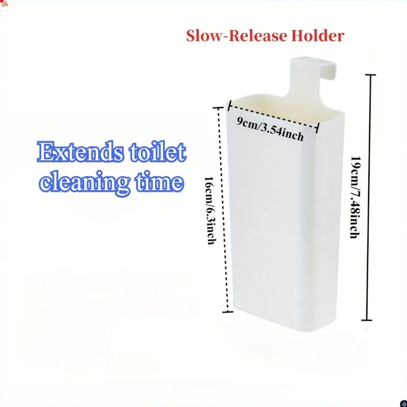 Toilet Solid Dispenser Replacement – Plastic Tank Part, Contemporary Style, No Electricity, Extends Cleaning Time