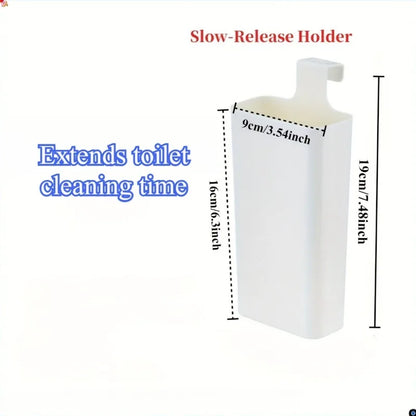 Toilet Solid Dispenser Replacement – Plastic Tank Part, Contemporary Style, No Electricity, Extends Cleaning Time