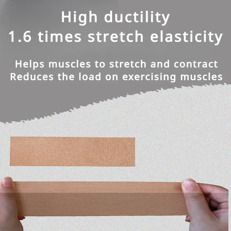 Sports Tape Muscle Patch - 5cm x 5m Lift Chest Tape, Anti-Sagging Knee & Elbow Stretch Fitness Brace