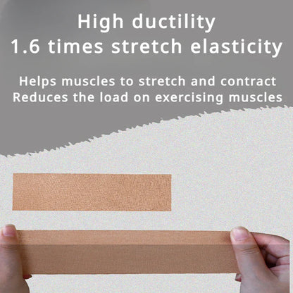 Sports Tape Muscle Patch - 5cm x 5m Lift Chest Tape, Anti-Sagging Knee & Elbow Stretch Fitness Brace