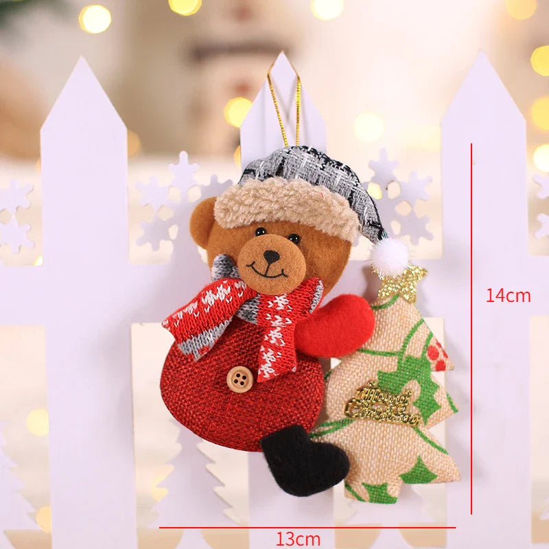 Red Star Christmas Tree Ornament – DIY Xmas Pendant New Year Party Gift Home Decor Noel Navidad