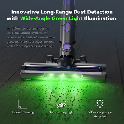 GOOVI V07 Cordless Handheld Vacuum Cleaner - 100KPA Suction Power, 180W, 0.9L Dust Cup, for Pet and Home Cleaning