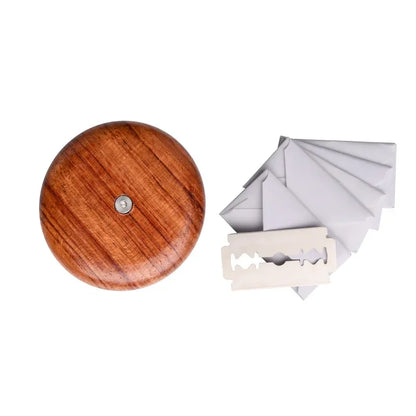 Wooden Bread Lame Tool – Dough Scraper & Scoring Knife with Blade for Bakery, Slicer/Cutter, Arc Curved Design, 1PC