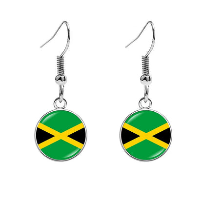 France National Flag Earrings - Multicolor Country Flag Jewelry for Women, Travel Pride & Celebration Gifts