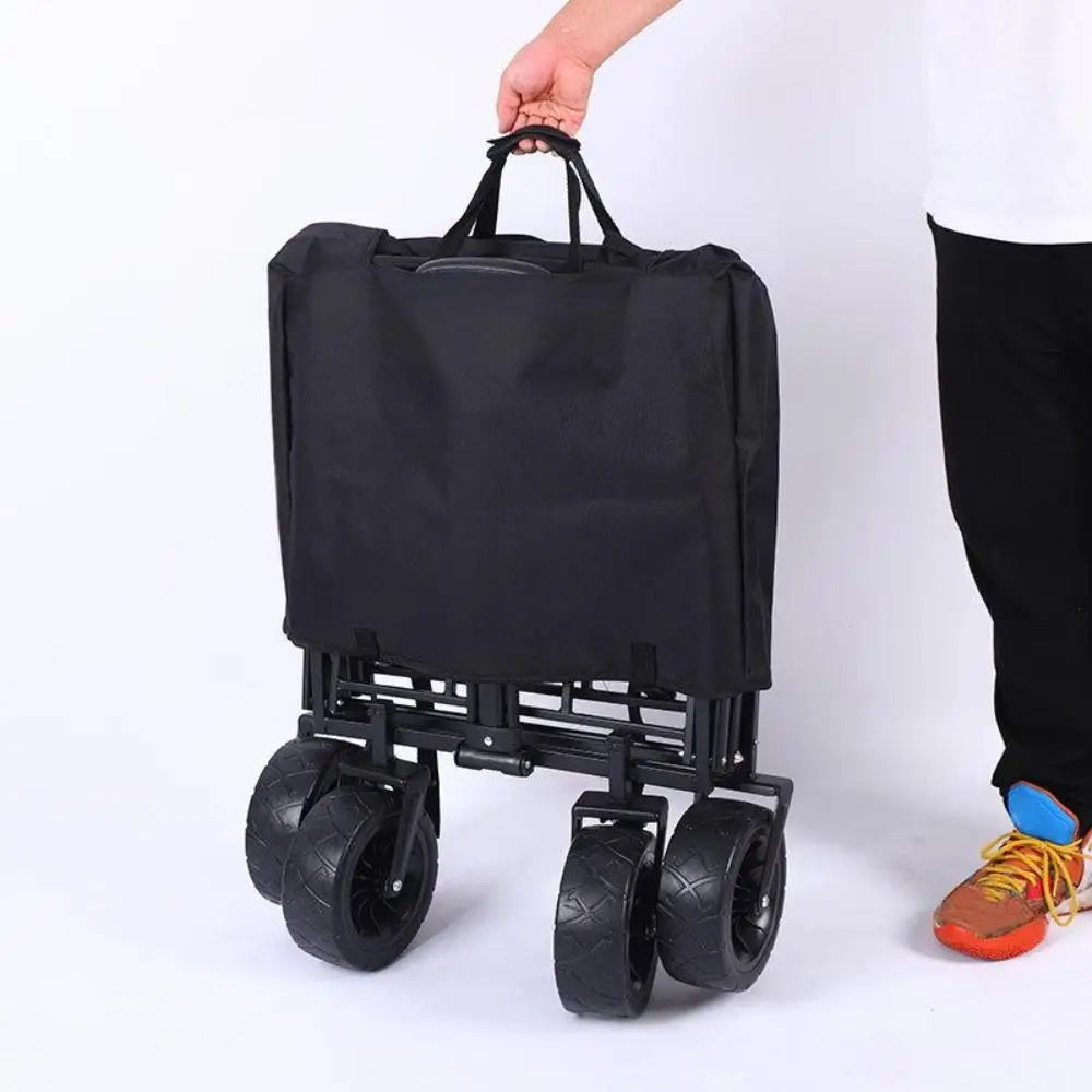 Universal Folding Trolley Storage Bag - Portable Sun & Dust Protection Cover for Camping Trailers
