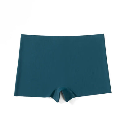 BZEL 4PCS Women's Seamless Panties – Breathable Silk Satin Boyshorts, Comfortable Sports Lingerie Underwear