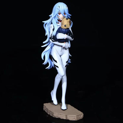 18cm NEON GENESIS EVANGELION Ayanami Rei & Asuka Action Figures – PVC Anime Model Figurines for Collection