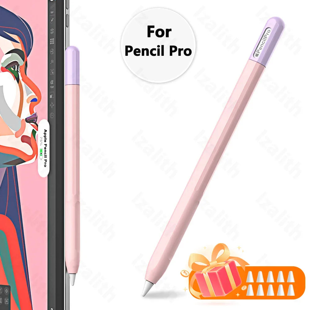 Pencil Case for Apple Pencil Pro | Soft Silicone Ultra-Thin Protective Cover for iPad Pencil