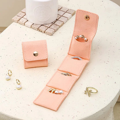 Fashion Velvet Jewelry Display & Storage Bag – Foldable Organizer for Rings, Necklaces & Earrings Travel Packing Case