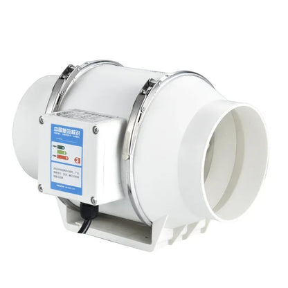 4-Inch 220V Silent Inline Exhaust Fan – Home Bathroom & Kitchen Duct Ventilator