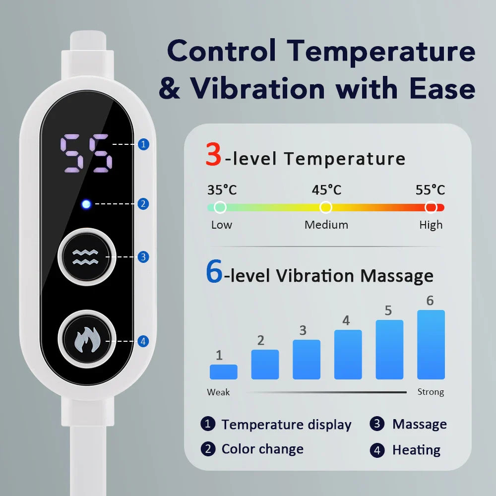 3-Level Electric Steam Eye Mask — Hot Compress, 3D Massage, Smart Temperature & Timing, Sleep Shading & Eye Relief