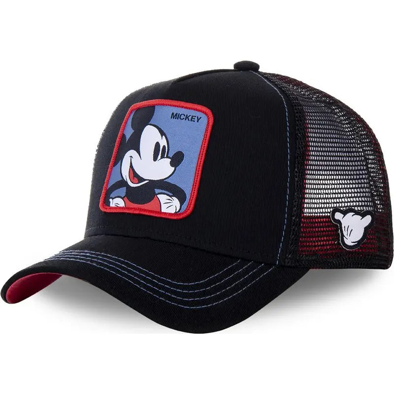 High-Quality Disney Anime Cartoon Snapback – Cotton Baseball Cap for Men & Women, Hip Hop Dad Hat, Trucker Mesh Hat