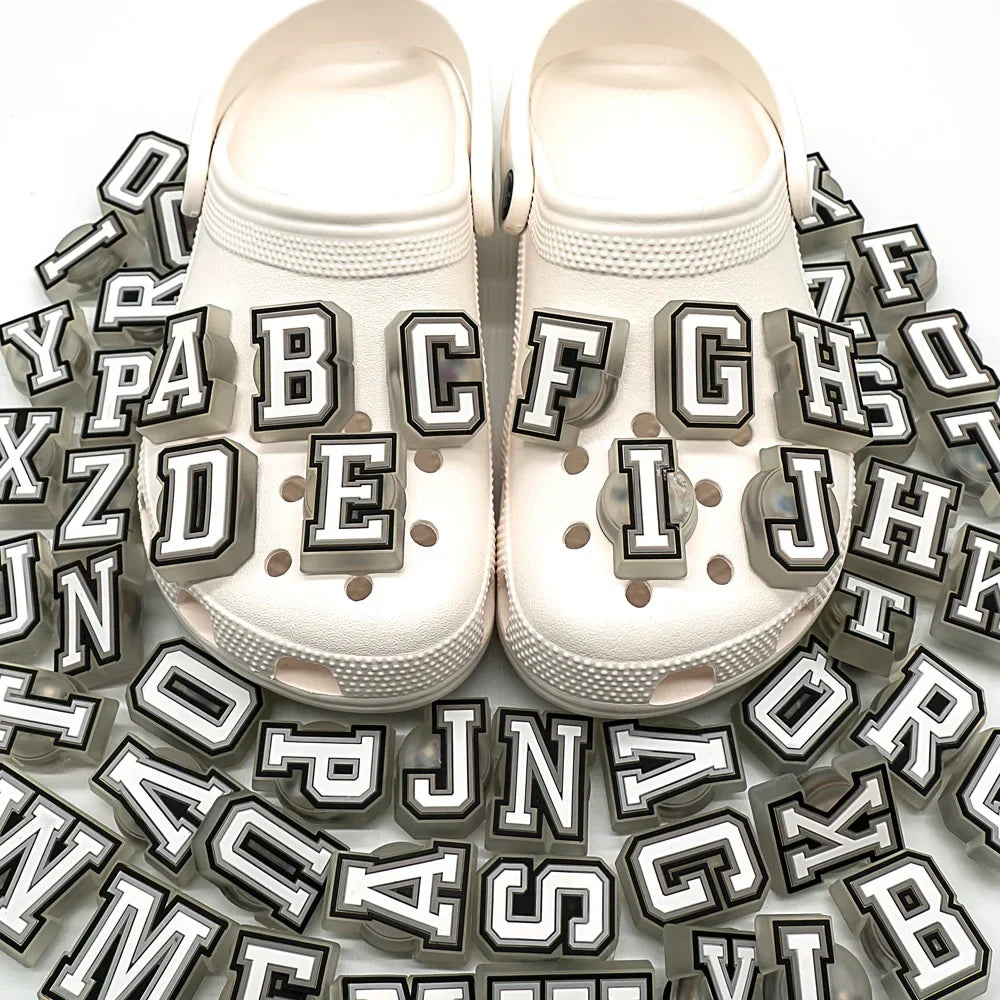 1/26pcs LED Letter Pins – Light-Up Shoe Charms & Accessories for Kids Sandals, Clogs & Gifts