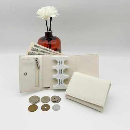 Multi-Functional 2-in-1 Portable Coin Clip & Card Wallet – Colorful Tri-Fold Coin Purse for Travel & Loss Prevention