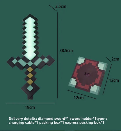 MC Game LED Creeper Night Lamp – Creative Block Button Light for Bedroom, Desk, and Bedside Decoration