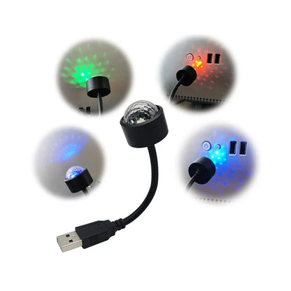 Mini LED Car Roof Star Night Light Projector - USB Galaxy Atmosphere Lamp for Auto Roof and Room Ceiling Decor
