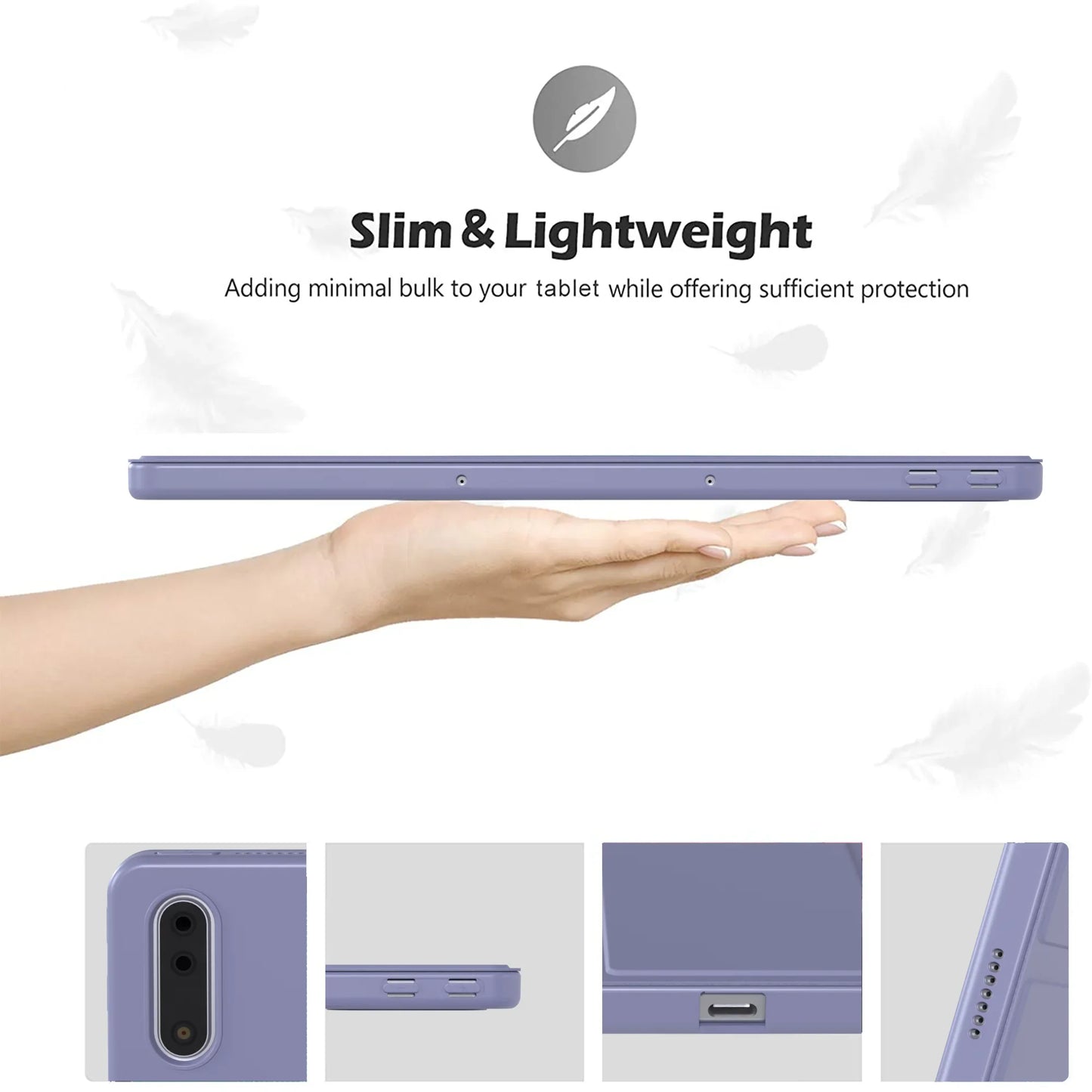 Tablet Case for Lenovo Tab M10 Plus 3rd Gen 10.6" – Smart Stand Cover for Xiaoxin Pad, Tab P11 Plus, and M11 11"