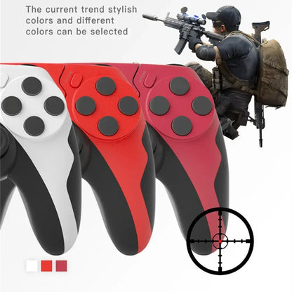 GAMINJA Wireless Bluetooth Controller Gamepad - Double Vibration, 6-Axis Joypad, Touchpad, Microphone and Earphone Port for PS4, PS3, PC