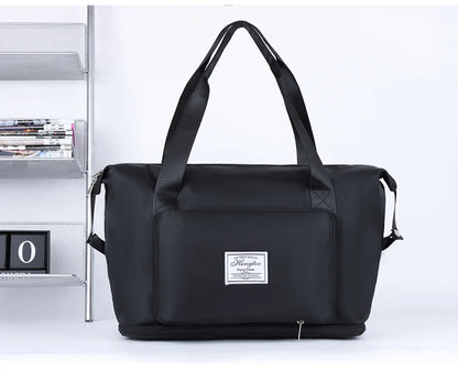 Large Capacity Travel Bag — Expandable, Waterproof, Foldable Luggage Organizer