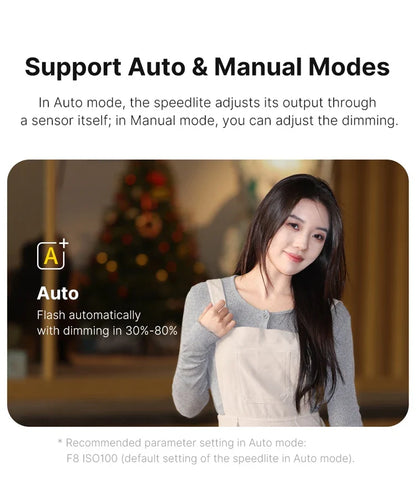 Ulanzi F12 TTL Wireless Flash Trigger – Auto & Manual Continuous Shooting for Canon, Nikon, Fuji, Sony Cameras
