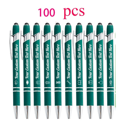 Customized Ballpoint Pen with Stylus - Personalized Metal Name & Logo Pen for Business, Graduation & Gifts