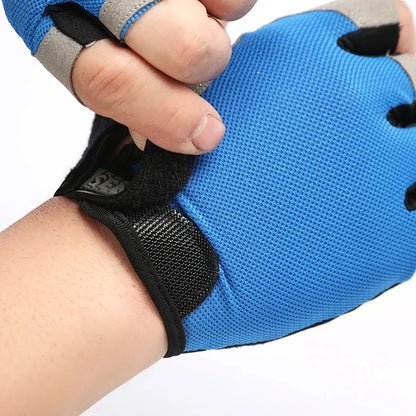 Gym Gloves – Fitness Training Fingerless Gloves for Men and Women – Anti-Slip, Breathable Bodybuilding and Cycling Sports Gloves