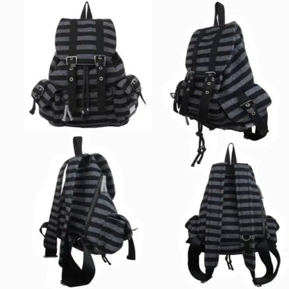 High-Quality Korean Unisex Backpack – Drawstring Design Soft Tote Bookbag with Large Capacity