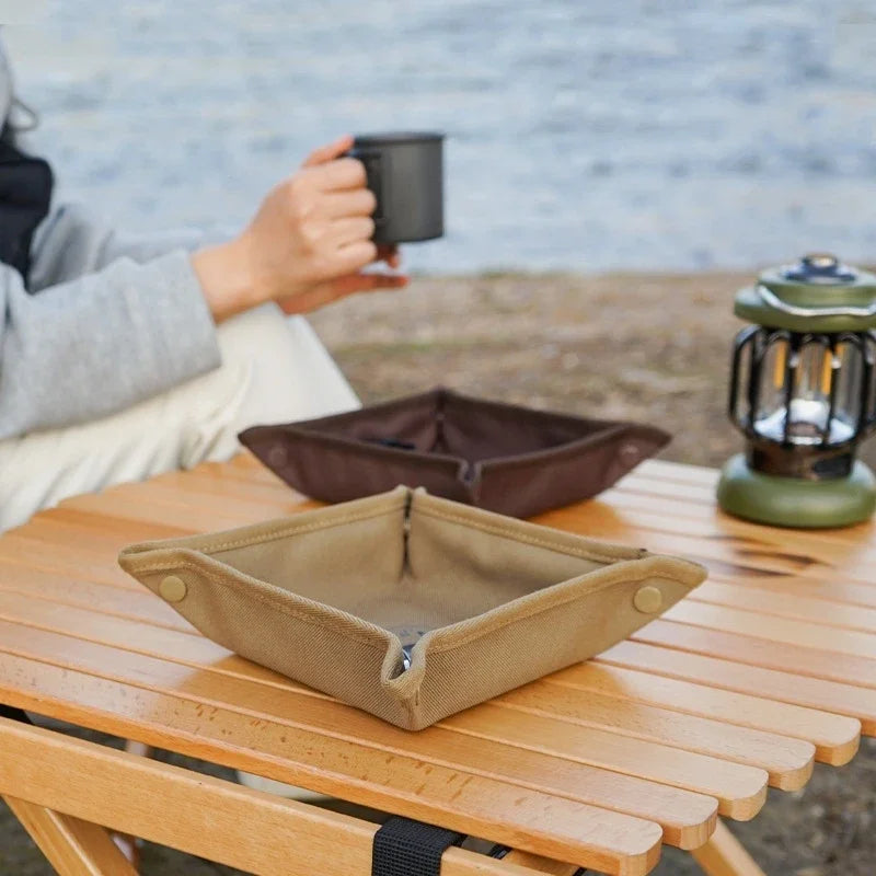 Portable Camping Organizer Tray – Compact Storage Box for Home & Travel, Clutter-Free Camping