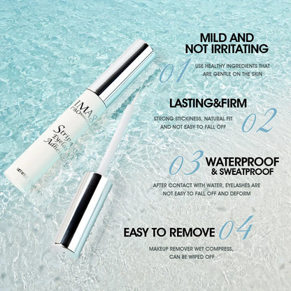 IMAGIC 5ml False Eyelash Extension Glue — Waterproof, Fast-Dry, Long-Lasting Transparent Eyelash Primer Tool with No Irritation