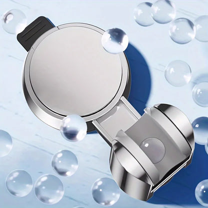 360° Adjustable Shower Head Support – Suction Cup Holder with Plating for Bathroom Wall Mount and Shower Rail