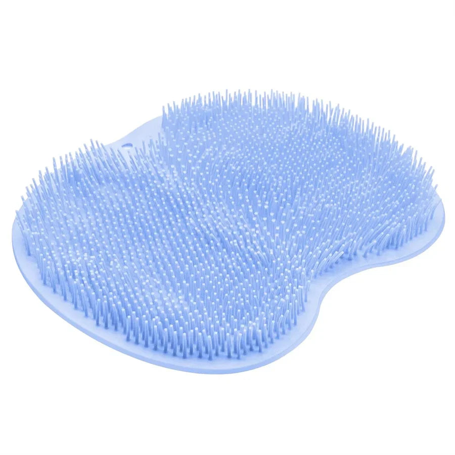 Shower Foot Scrubber Mat – Wall-Mounted Exfoliating Bath Wash Pad with Suction Cups, Back Washer for Men & Women