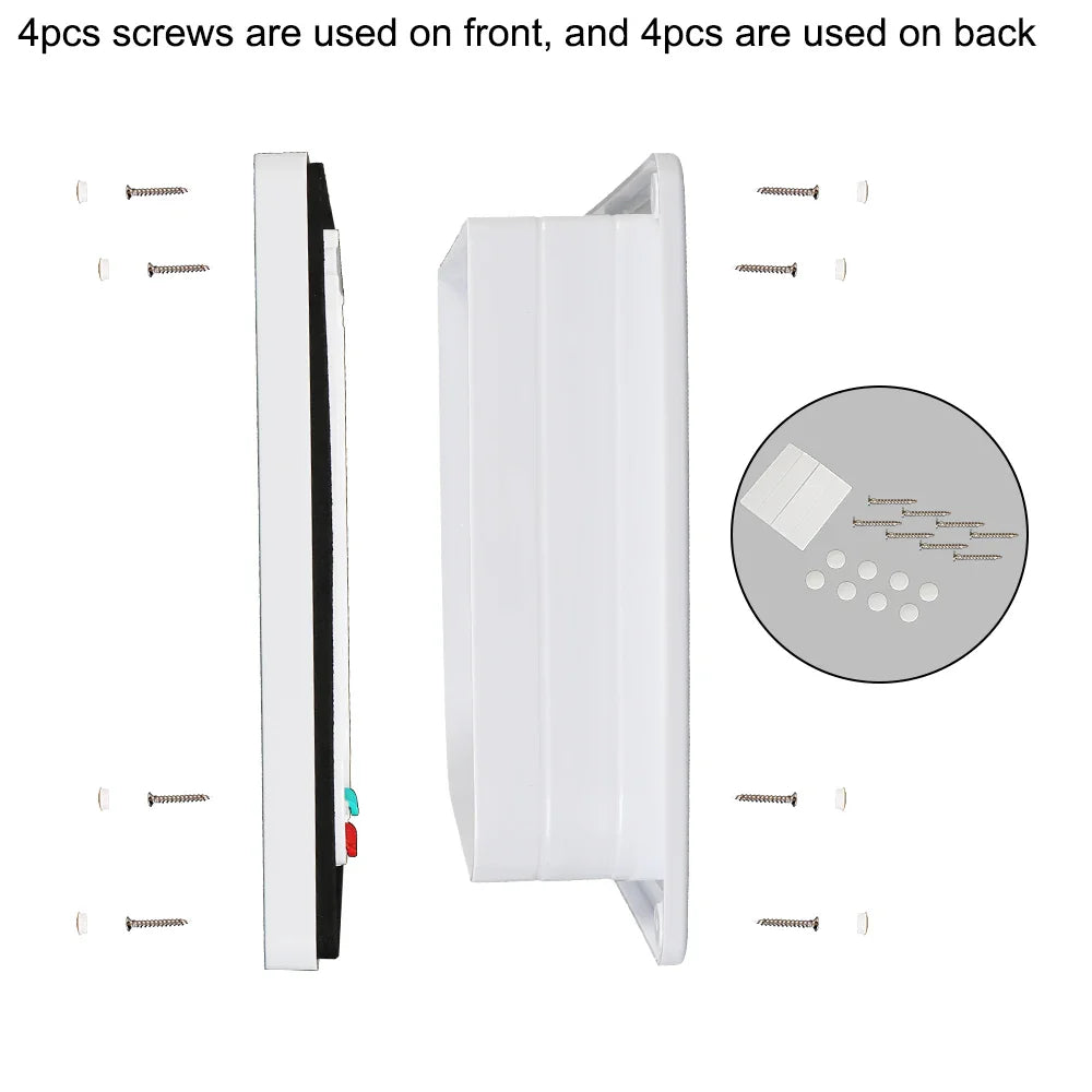 4 Way Lock Security Flap Door: ABS Plastic Small Pet Supplies Gate for Cat Puppy Safety - Dog Cat Kitten Flap Door