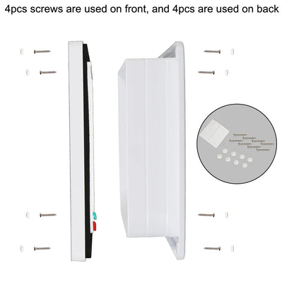 4 Way Lock Security Flap Door: ABS Plastic Small Pet Supplies Gate for Cat Puppy Safety - Dog Cat Kitten Flap Door