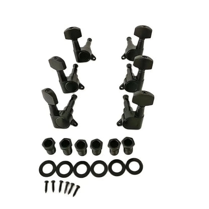 6PCS Locking Guitar Tuning Pegs – 3L3R String Tuners for Acoustic Guitar with Machine Head Knobs
