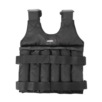 Adjustable Weight Training Vest — 3/15/35kg Fitness Running Jacket for Workout & Jogging