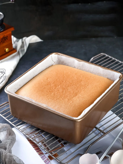 7/8/9 Inch Square Cake Mold – Sponge and Fluffy Cake Pan for Family Baking, Pastries, Cookies, and Chocolate Making