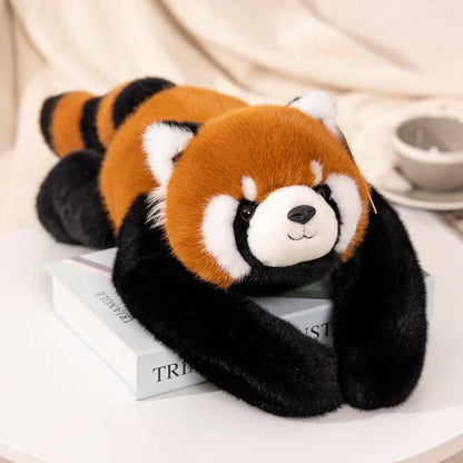 30-65cm Kawaii Forest Animal Plush Dolls – Soft Long-Arm Raccoon, Dinosaur, Sloth, Panda & Koala Pillow Toys for Home Decor
