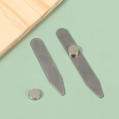 Stainless Steel Collar Stays Set: 3 Sizes for Men's Collar Support - Business Men's Gift, Shirt Bone Stiffener Inserts